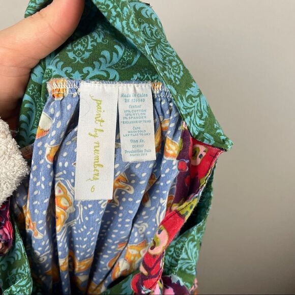 Matilda Jane Plum Feist Fox Knot apron Dress size 6 - Picture 8 of 8